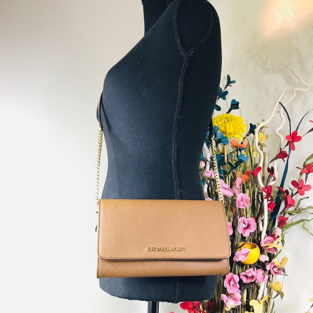 Michael Kors Jet Set Large Phone Crossbody Bag - Picture 7 of 8